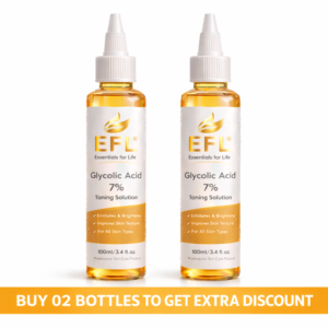 02 bottles EFL Glycolic Acid 7% Toning Solution (100ml)
