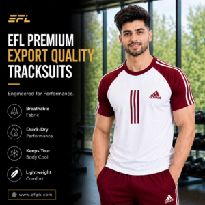 EFL Summer track suit (Maroon-White) Men