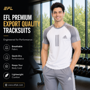EFL Summer track suit (Grey-White) Men