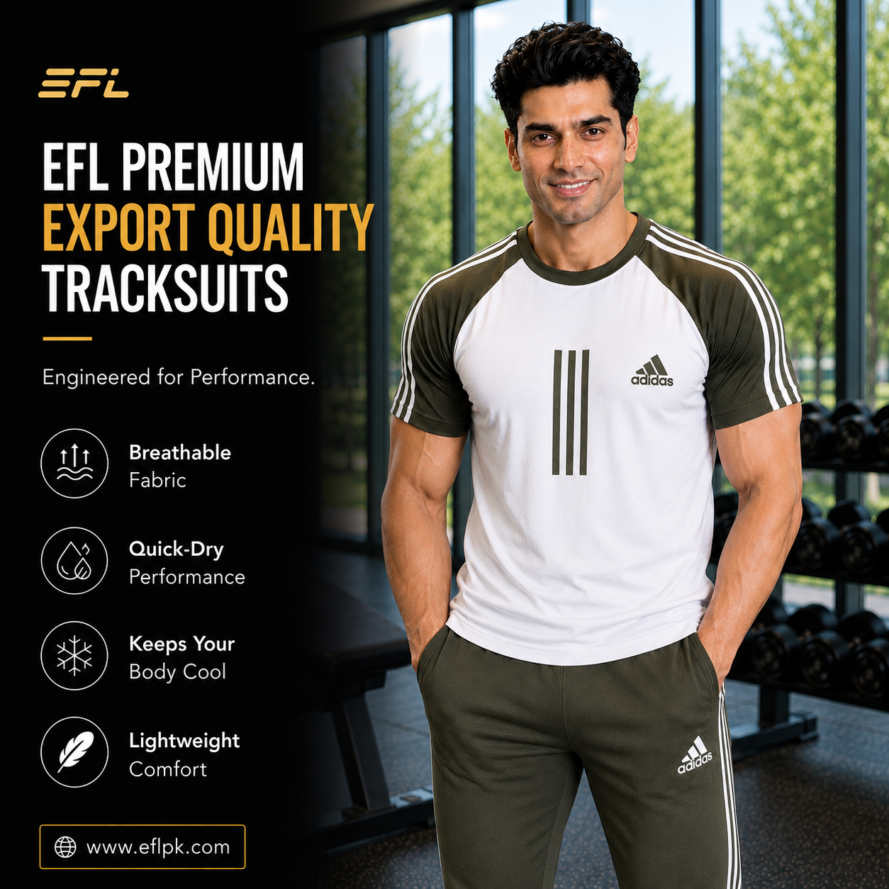 EFL Summer track suit (Commando-White) Men