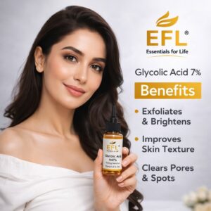 woman with glycolic acid & benefits