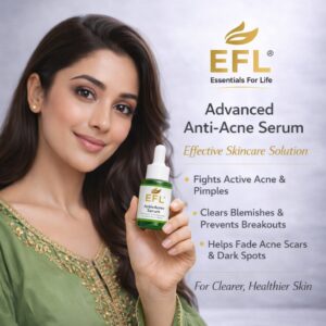 woman with advanced anti-acne serum