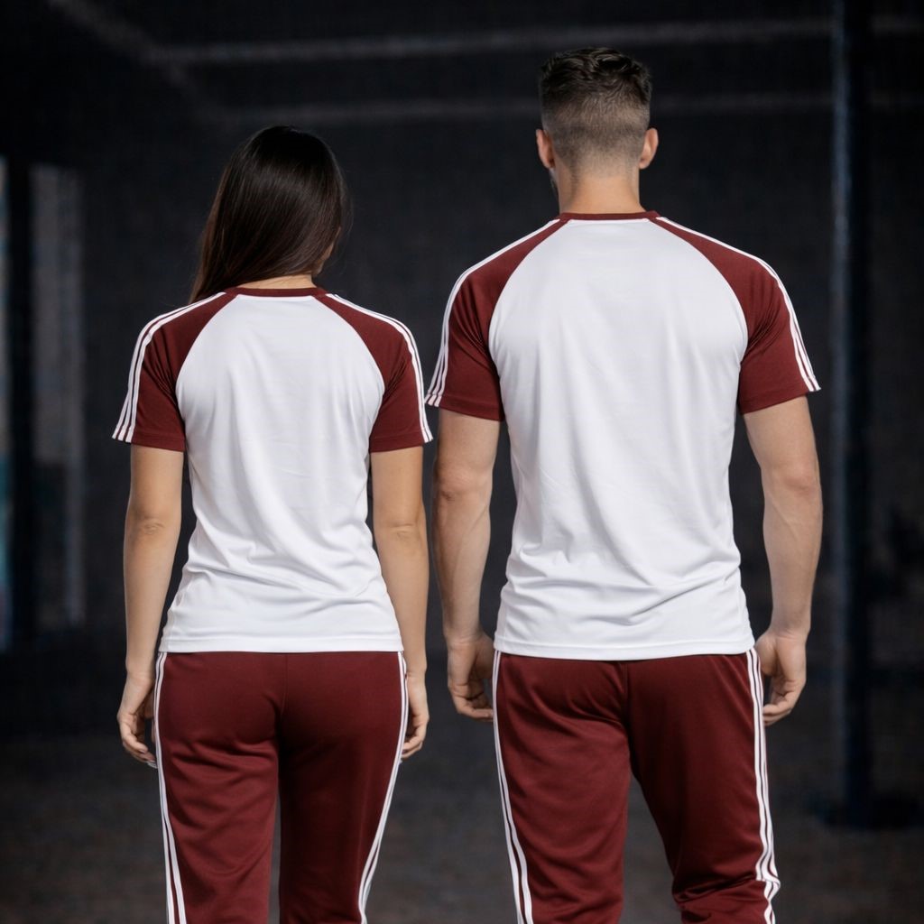 EFL Summer track suit (Maroon-White) - Image 2