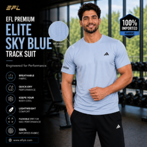 EFL Premium – Elite Sky Blue with black trouser imported fabric (Men)