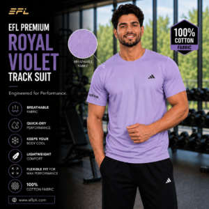 EFL Premium – Royal Violet with black trouser imported fabric (Men)