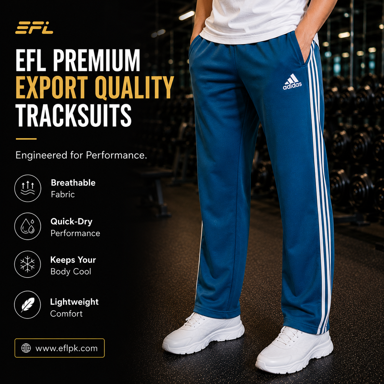 EFL Summer track suit (Zinc-White) Women - Image 3