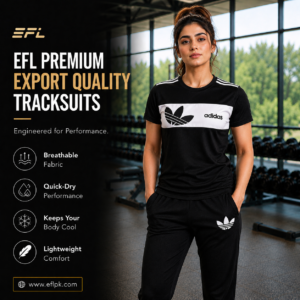 EFL Black Track Suit – New Adidas Flower Addition (Women)