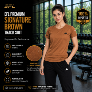 EFL Premium – Signature brown with black trouser imported fabric (Women)