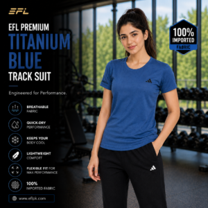 EFL Premium – Titanium Blue with black trouser imported fabric (Women)