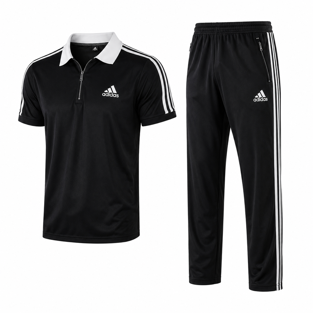 EFL Track Suit – Collar design New Adidas Full black (Men) - Image 4