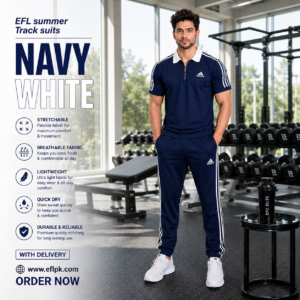 EFL Track Suit – Collar design New Adidas Full Blue (Men)