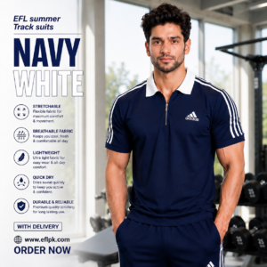 EFL Track Suit – Collar design New Adidas Full Blue (Men)