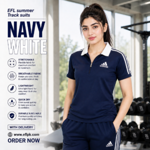 EFL Track Suit – Collar design New Adidas Full Blue (Women)